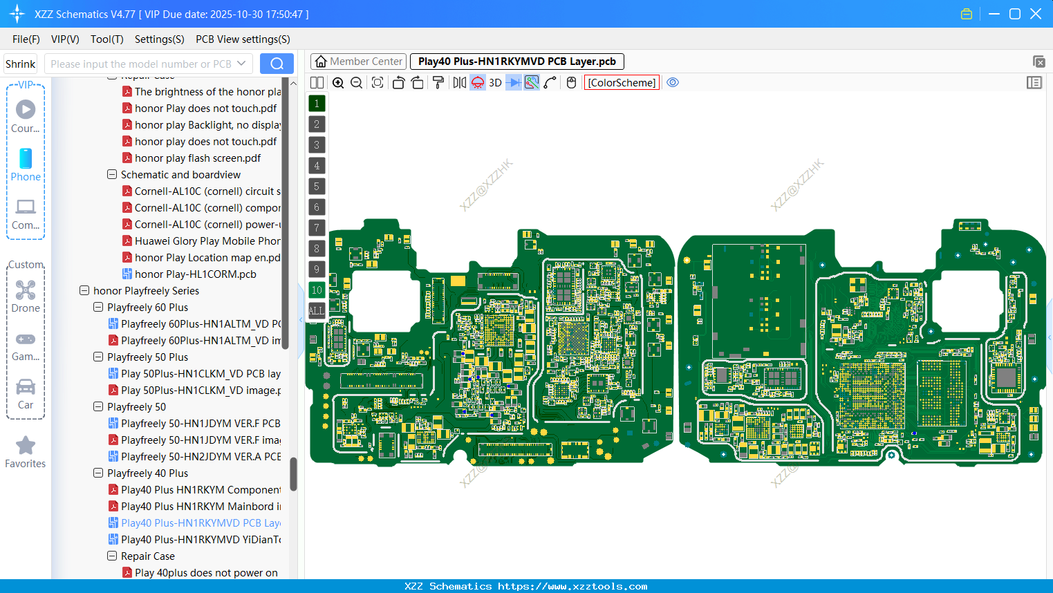 Honor Play40 Plus-HN1RKYMVD PCB Layer